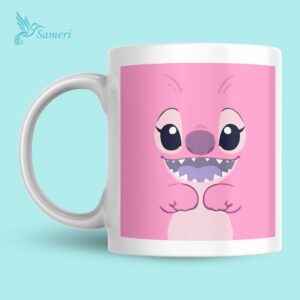 Taza Fondo Stitch Angel