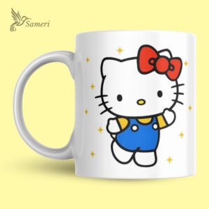 Taza Hello Kitty Roja-Beige