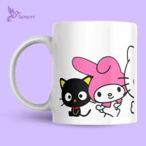 Taza Hello Kitty Personajes Fondo Blanco