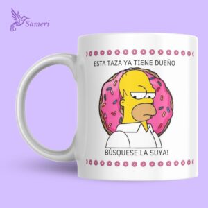 Homero Simpson No Toque Mi Taza