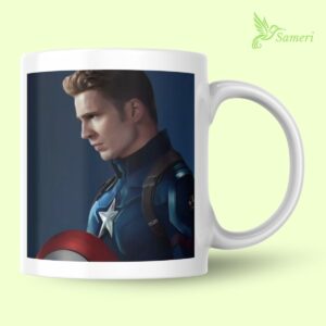 Taza Capitán América Fondo Azul
