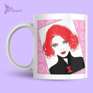 Taza Viuda Negra Animada