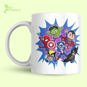 Taza Superhéroes Feliz Cumpleaños